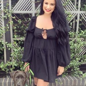 Boho Tie-Front Dress